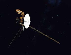 The Voyager 1 and Voyager 2 satellites were perhaps the greatest bargains in space history. Voyager 1 (shown here) was launched September 5, 1977, and flew past Jupiter on March 5, 1979, and by Saturn on November 12, 1980.
