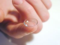 Photo courtesy Free Images                                  Contact lenses                                                  use hydrogel technology.