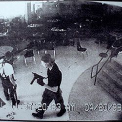 Much was made of Eric Harris (left) and Dylan Klebold's favorite (violent) movies and video games after the shootings.