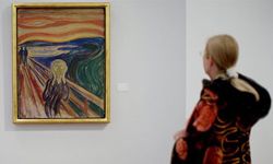 Edvard Munch's painting "The Scream" on display at the Munch Museum.”border=