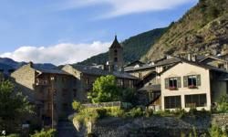 Panoramic view of Ordino, one of the most beautiful towns in Andorra