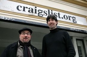 Craigslist founder Craig Newmark with CEO Jim Buckmaster
