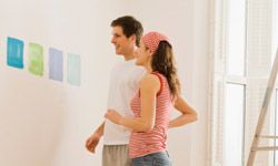 几个挑选油漆”width=