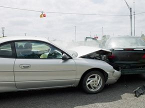 Crumple zones are designed to absorb and redistribute the force of a collision. See more car safety pictures.