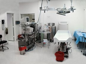Operating room at Alcor Life Extension Foundation