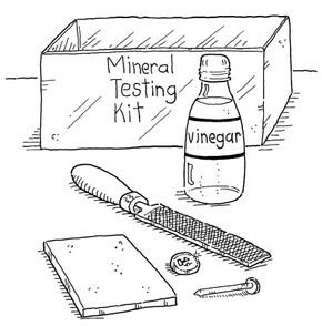 Mineral testing kit.