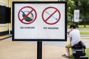durian sign banning