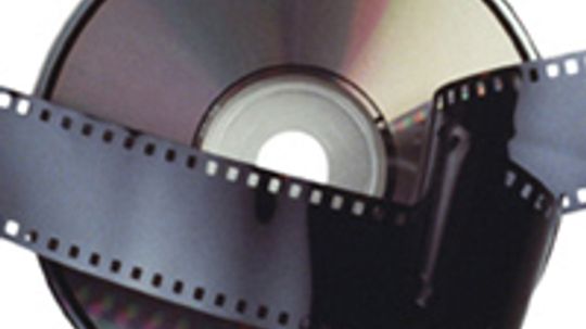 How are movies stored on DVD discs?
