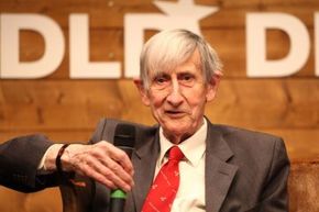 Freeman Dyson speaking during the Digital Life Design conference in Munich, Germany in 2012. 