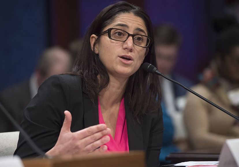 Dr. Mona Hanna-Attisha, director of the Pediatric Residency Program at Hurley Medical Center who exposed Flint, Michigan's high lead levels in the water supply, testifies during a hearing on Capitol Hill. SAUL LOEB/AFP/Getty Images