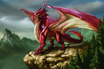 D&D product art of red dragon