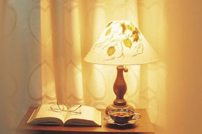 Spice up a plain lampshade in a couple of easy steps.