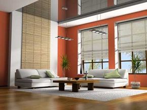The clean lines and the warm color maximize the availablespace and give the room a loft-like feel.