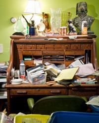 Excess clutter can drive people crazy, but it can be difficult to control.