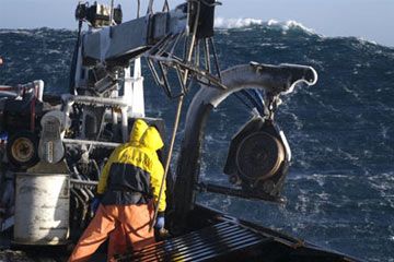 Waves are nothing new to fishermen in the Bering Sea.