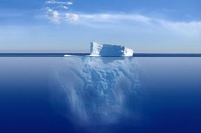 If you think of the Web like an iceberg, the huge section below water is the deep Web, and the smaller section you can see above the water is the surface Web.