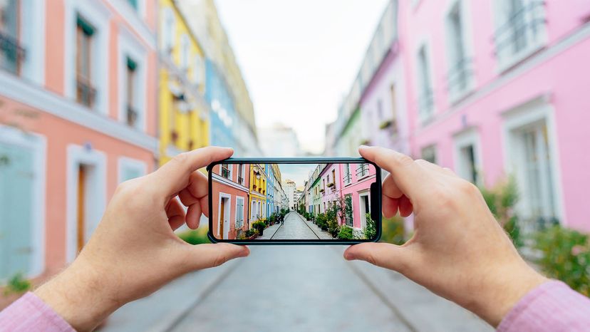  colorful street Rue Cremieux in Paris