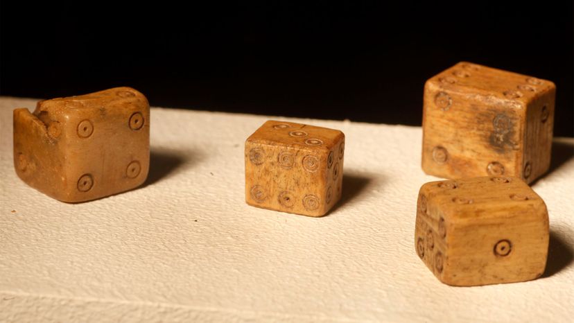 ancient egyptian dice  an ancient 100bc 100ad pair of bone dice