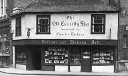 Pictured here is the real Old Curiosity Shop, as immortalized by Dickens, in Portsmouth Street, London.