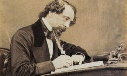 A photo of Charles Dickens (1812-1870), taken in the 1860s