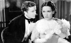 Actors Frank Lawton and Maureen O'Sullivan play the young hero and his childlike wife, Dora, in a scene from the 1935 film &quot;David Copperfield,&quot; directed by George Cukor for MGM.