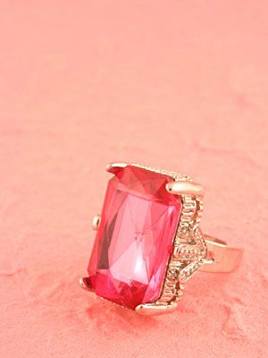 pink diamond ring in rose gold setting