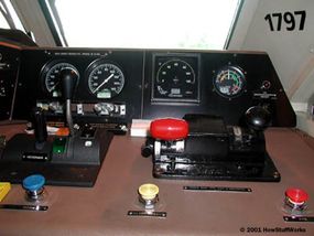 The brake and throttle controls