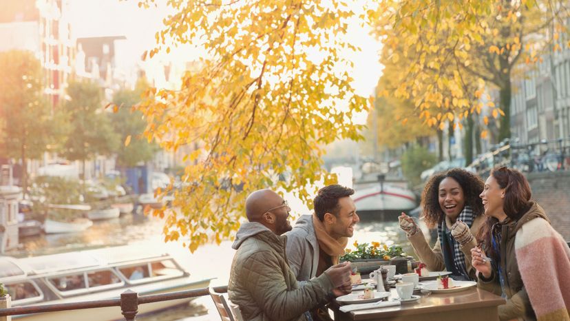 couples in Amsterdam café