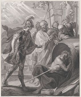 Alexander the Great sees Diogenes