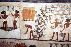 egyptian wall painting