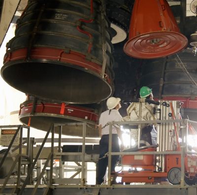 Rocket Engine Nozzles of Space Shuttle Discovery