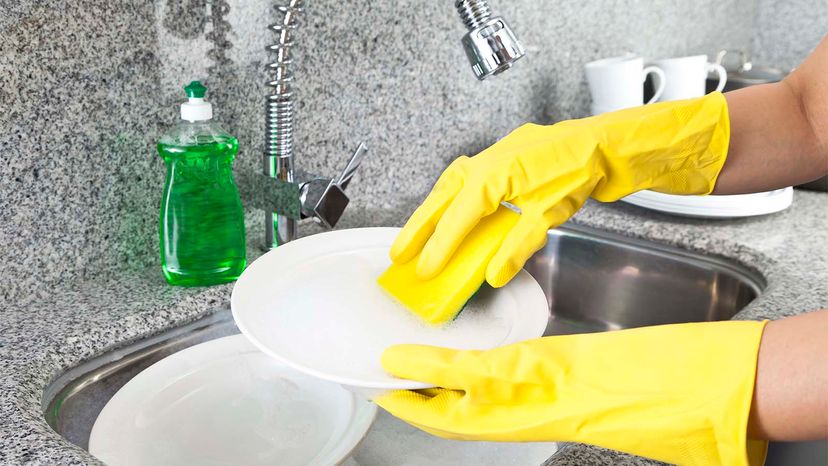 DIY Dish Washing and Drying Mitt