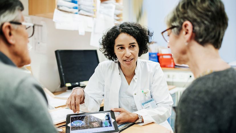 doctor with her patients