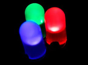 Red, green and blue light emitting diode.