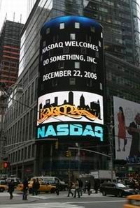 NASDAQ salutes Do Something's efforts and the Karma Tycoon game