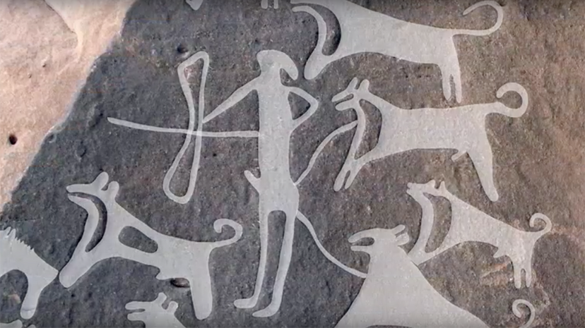 prehistoric dogs, leashes
