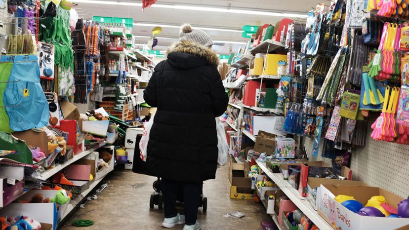 dollar store shopper