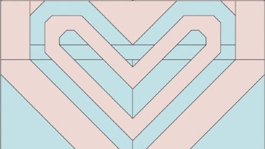 Double Heart Quilt Block