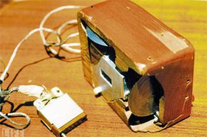 Alternate view of Engelbart and English's computer mouse prototype. Check out those wheels.