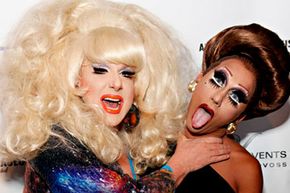 Wigstock founder Lady Bunny gets grabby on fellow drag queen Bianca Del Rio.