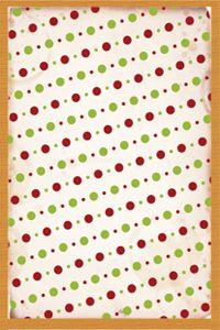 Image of an old, grungy, piece of XXL isolated on a white background with a retro green and red christmas pattern overlayed on top. Great holiday background file/design element.