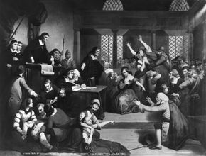 The trial of George Jacobs, one of 19 villagers who would meet their death at the gallows in 1692.