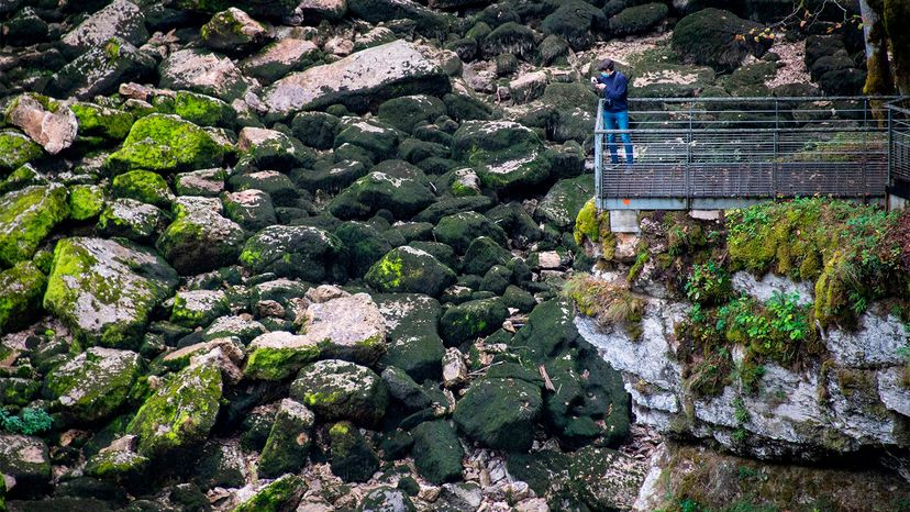 Dry waterfalls