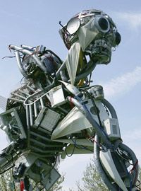 London's WEEE Man represents how much e-waste the average U.K. resident produces in a lifetime. The structure weighs 3.3 tons and stands 7 meters (23 feet) tall.