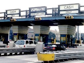 Motorists can drive through E-ZPass toll lanes without stopping.