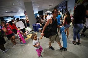 hurricane irma evacuees in florida arena