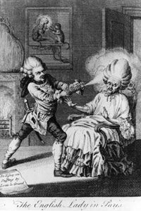 18th century wig engraving