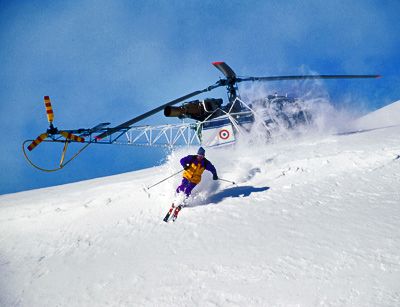 heli-skiing