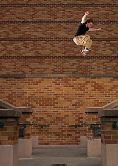 parkour wall jump