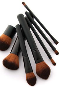 Save those fat brushes for your cheeks and powder. When applying eye makeup, you'll want smaller tools for precision.